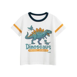 Summer Kids Boy Casual Tee Top Clothing Cartoon Printed Children Short Sleeve Cotton Baby T-Shirts