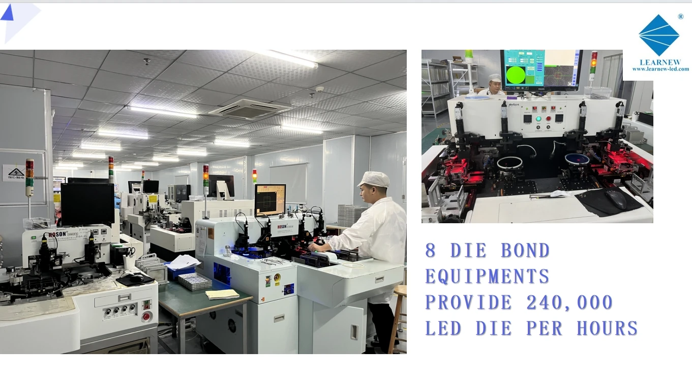 High Power SMD LED Chip 10W 5050 with 3000mA Max Current 5.0*5.0mm Size and 120lm/W Efficiency for City Lighting