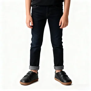 Babyhappy Wholesale Trendy Minimalist Black Quality Leather Kids Barefoot Sport Shoes Sneaker for Unisex Children