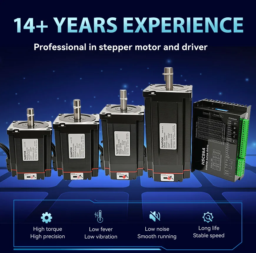 86HS118ESS+HSC86A Nema 34 Closed Loop Stepper Motor & Driver Set - 2 ...