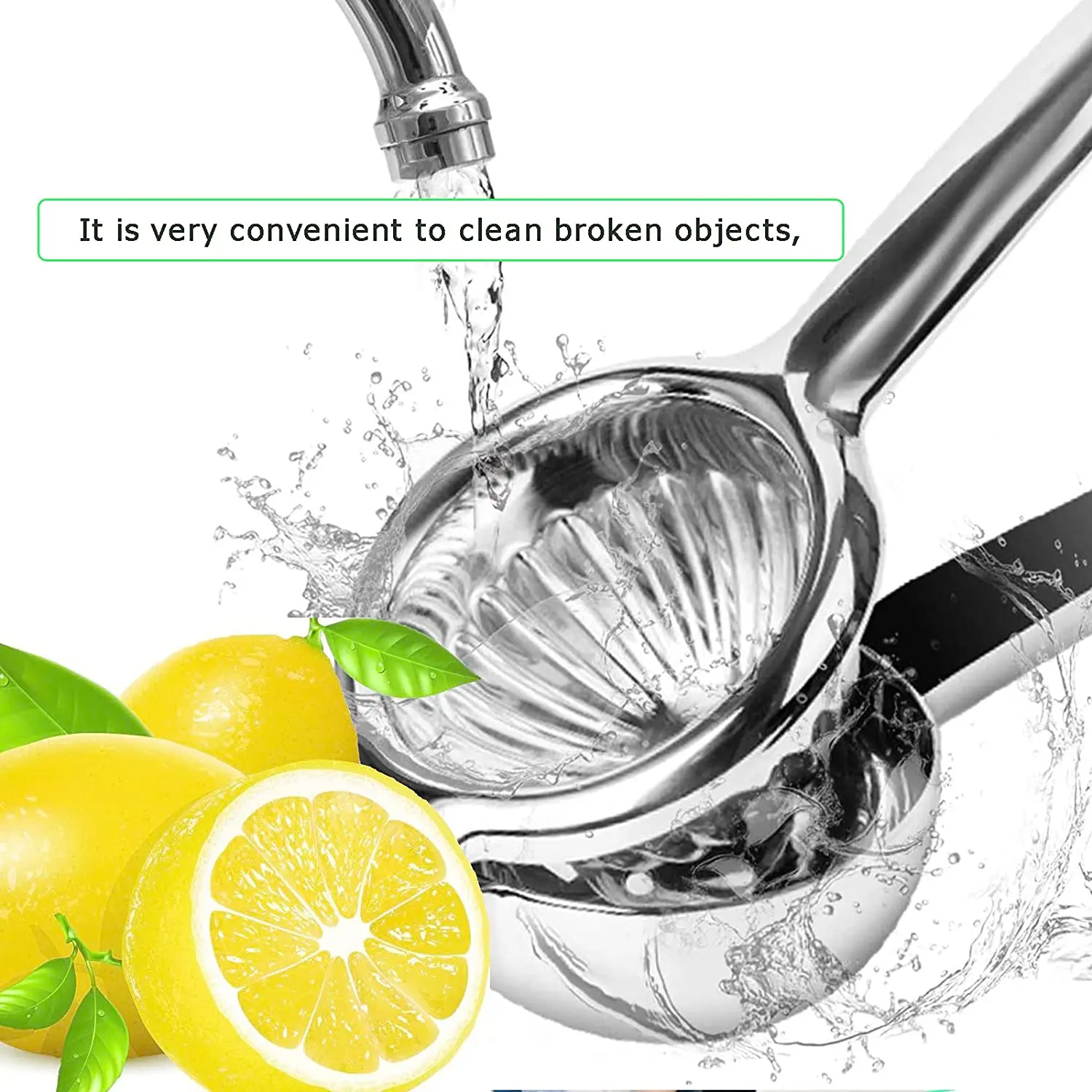Handheld Fruit Citrus Juicer Stainless Steel Lemon and Lime Squeezer Manual Press Juicers