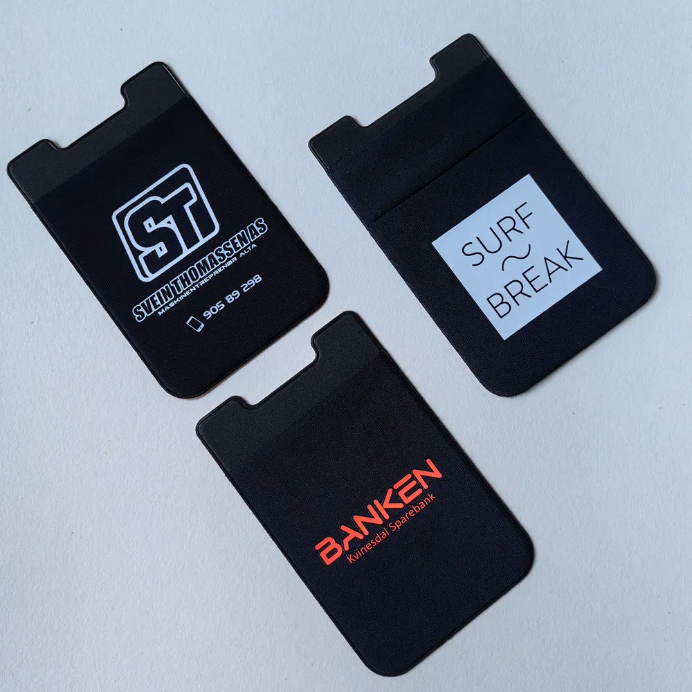 custom key card phone wallet sleeves Amazon.com: WUOJI RFID Blocking Phone Card Wallet - Double Secure Pocket main image 0