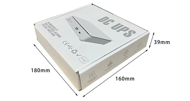 Rechargeable Mini Router UPS Battery Backup 15600mah with POE DC USB Ports