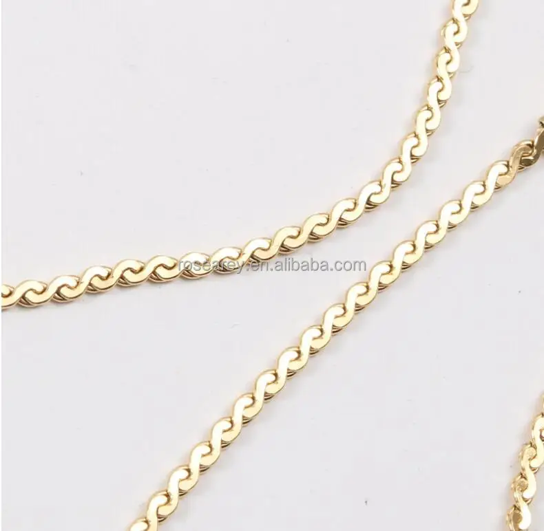 Store Vintage Necklace Linked Design Gold Tone 15.5”+2”