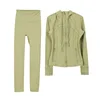Ensemble à capuche vert parfumé