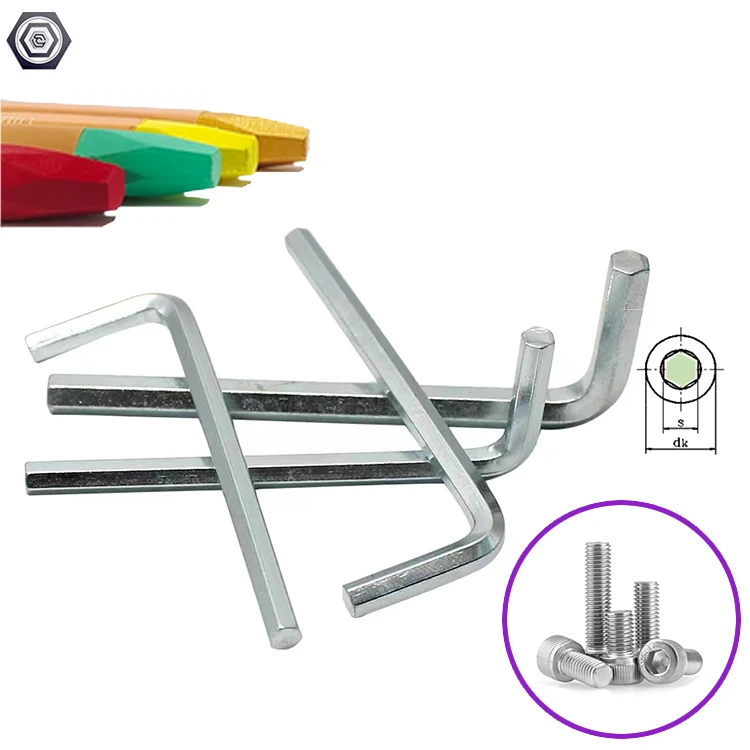 Lshaped Hexagon Wrench Allen Key Single Hexagon Key Set Hexagon L Key