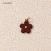 Brown Flower Charm