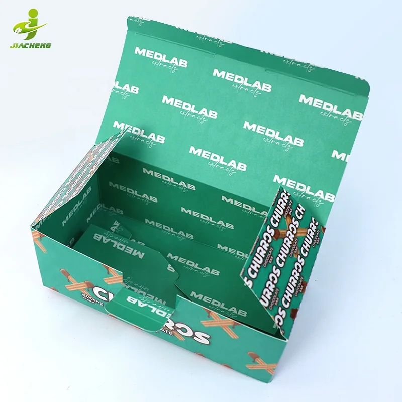 Luxury Custom Printed Design Retail Display Paper Box Candy Snack Food Mushroom Chocolate Bar Packaging Boxes With Logo