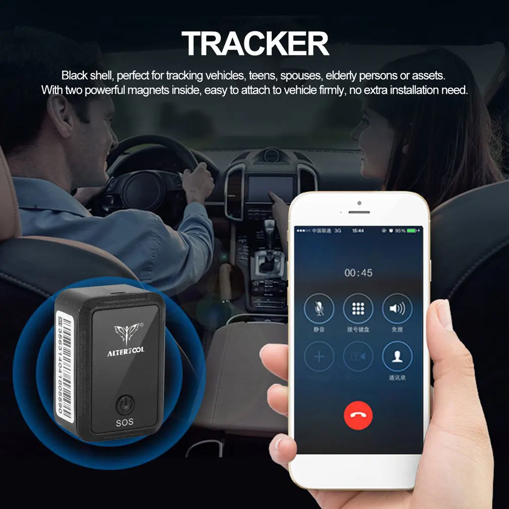 Vehicle anti-theft tracker real-time mini car gps locator equipment real-time locator