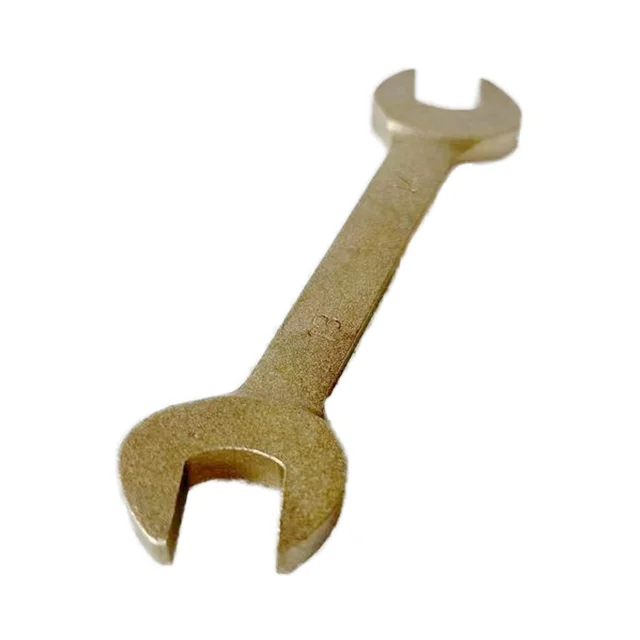 Oak Brand Made in China  Non Sparking Tools Aluminum Bronze Double Open End Wrench 7*9mm Lightweight and of High Quality