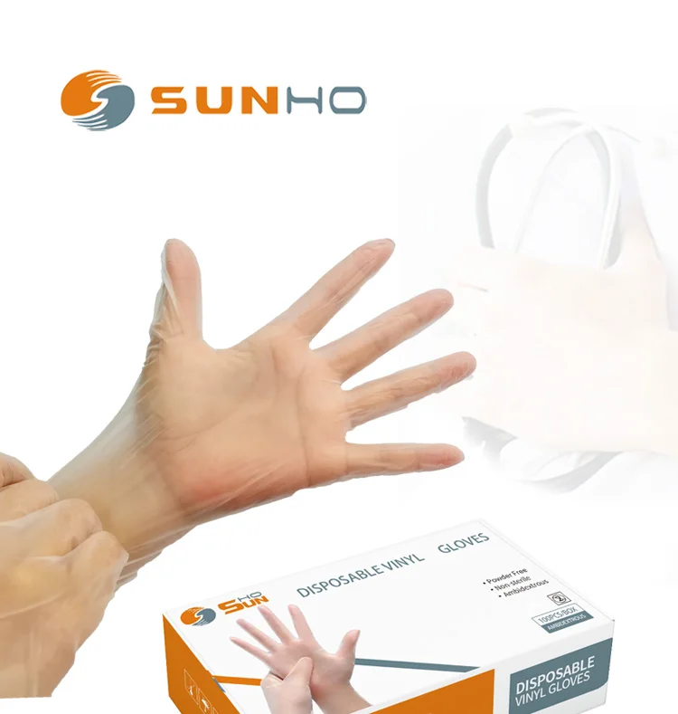 Sunnyhope Cheap Food Grade Powder Free Hand Vinyl Gloves Pe Gloves For