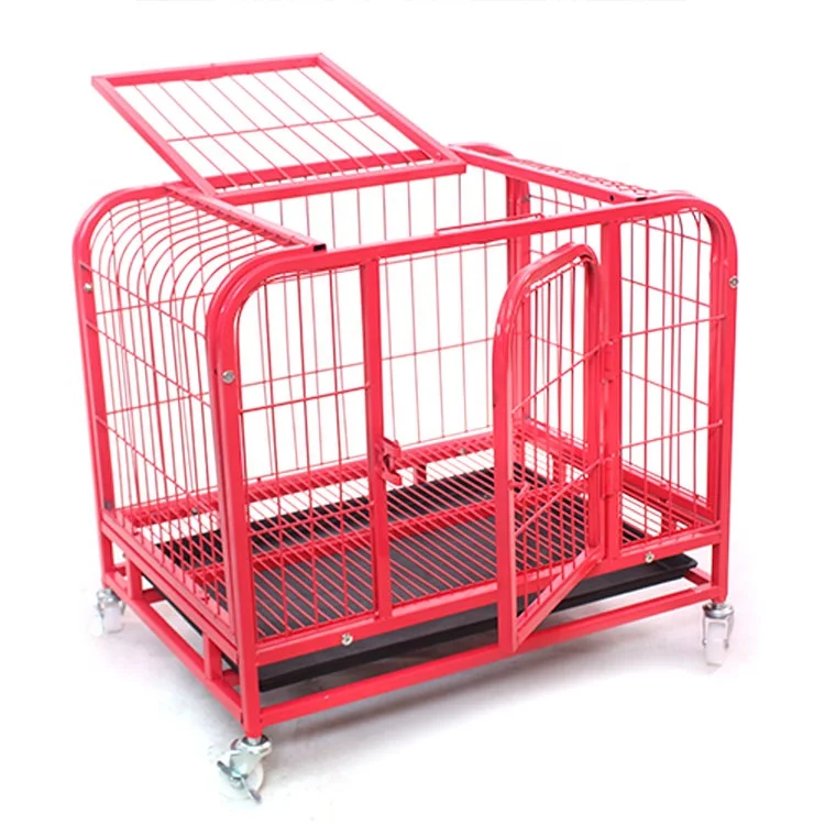 Metal Dog Cage Tube Crate Open Top Design