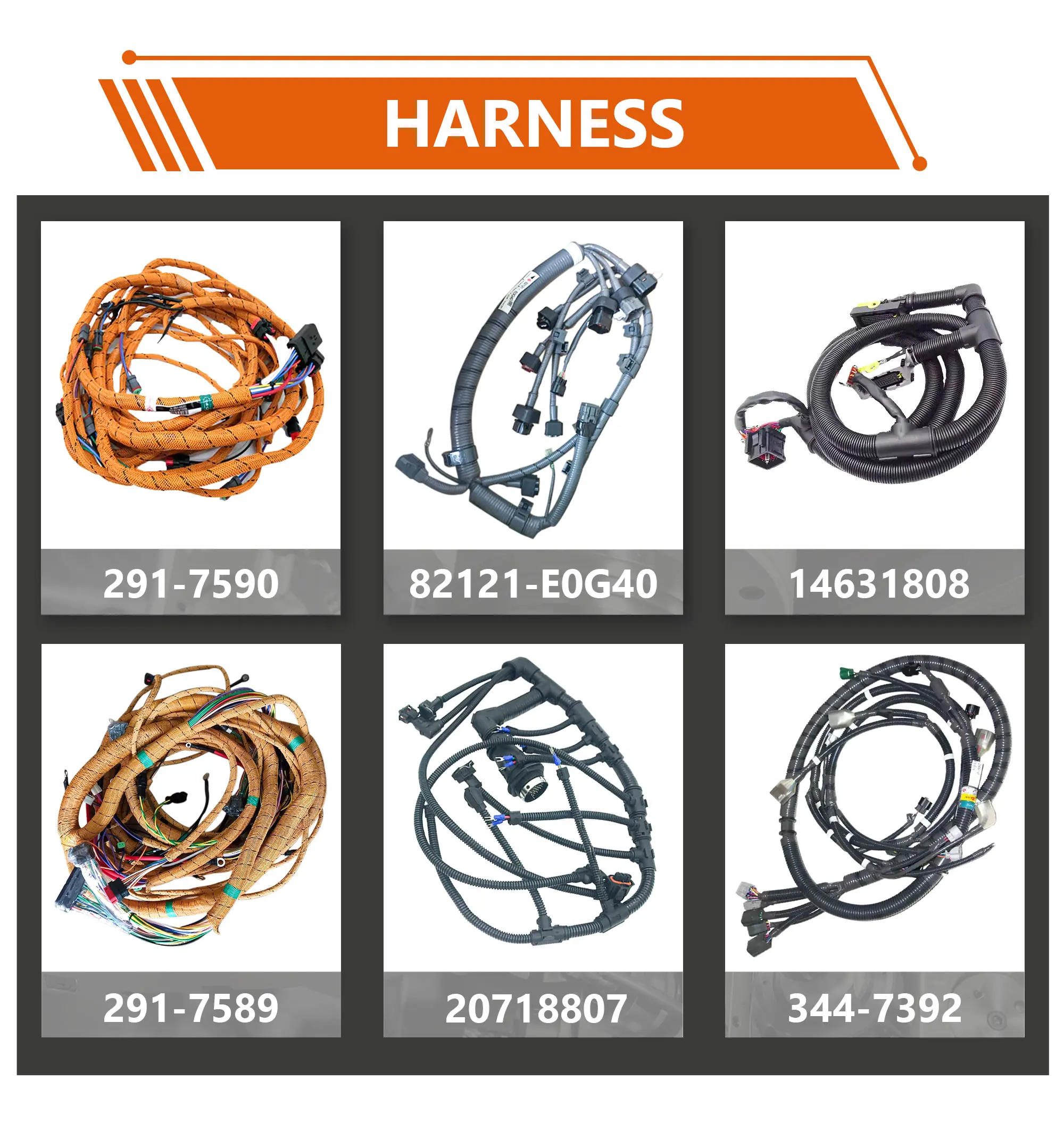 C9 Injector Wiring Harness 215-3249 546-2154 419-0841 for Caterpillar Excavator E330C E330D E336D E340D