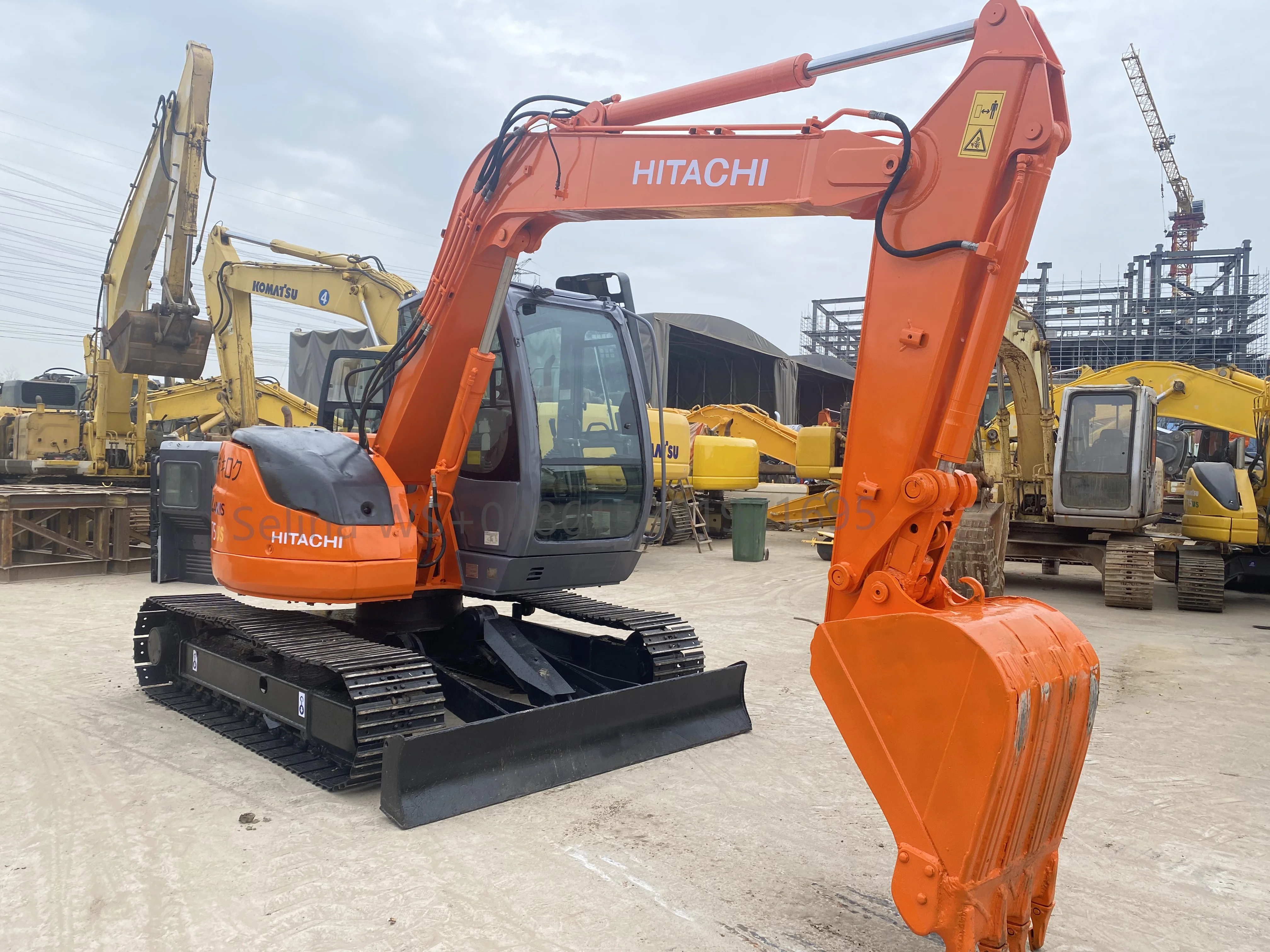 Original Used ZX75US ZX75 US ZX 75US Hitachi Hydraulic Excavator