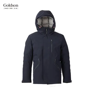 Thicken Duck Down Waterproof Jacket Hooded Outdoor Zipper Design Men Down Parka