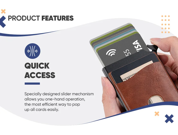 ELBIRD Slim Minimalist Wallet - RFID Blocking Card Holder With Silicone Bands - View #11
