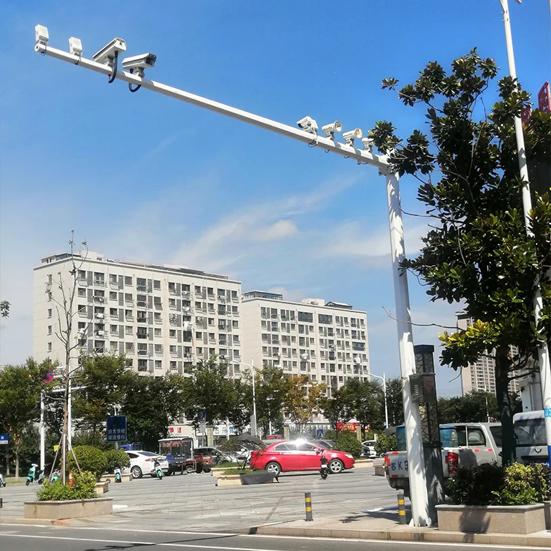 Galvanized Q235B Cost of Traffic Light Pole Monitoring  for Road Safety