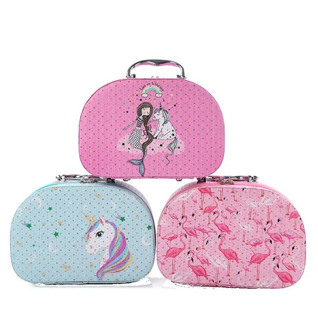 digital print semicircle shape travel makeup bag cosmetic case