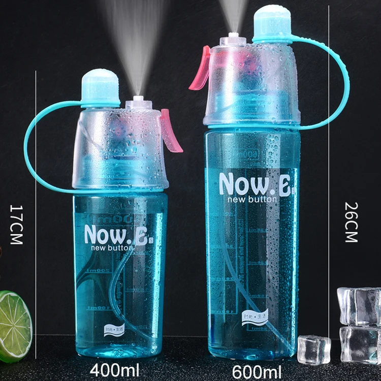 Travel Outdoor Hiking 400ml 600ml Plastic Watering Mister Drinking