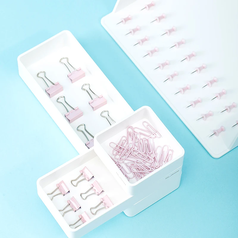 78554 Push Paper cip розовое золото офисный Комбинированный держатель для билетов Настольный гаджет металлический многофункциональный файл для хранения дома высокого качества