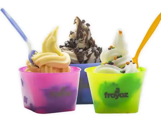 Fancy Custom Color Changing Food Graded Disposable Frozen Yogurt Ice Cream Cup Bowl