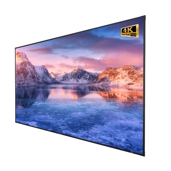 ZSMScreen FS650S 130 Inches 16:9/16:10 Aluminum Frame UST ALR Screen 160 Degree Big Projector Screen for Cinemas PVC Material