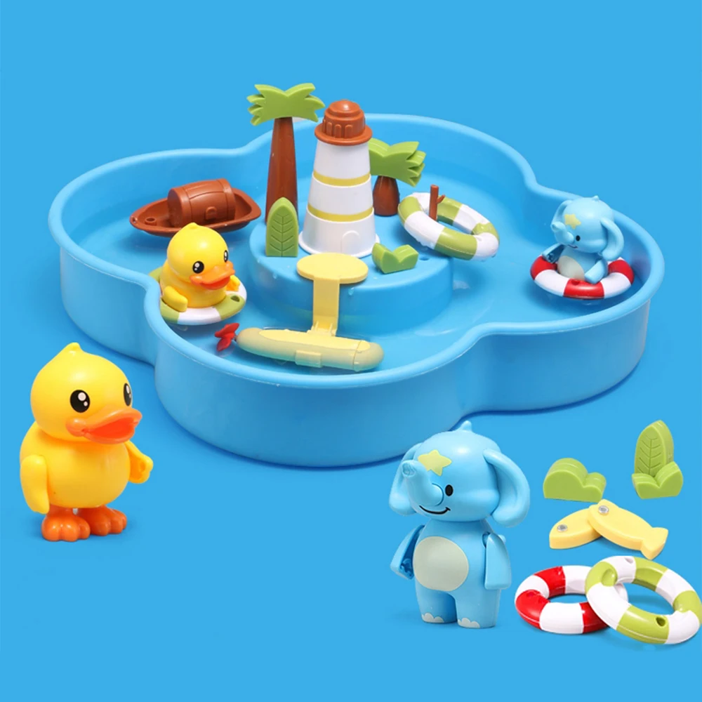 Игрушки KUNYANG, Детская летняя пляжная рыболовная утка, игра, электрическая вращающаяся детская рыболовная игрушка с песком
