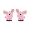 Deer Focal bead Baby PinkSA173