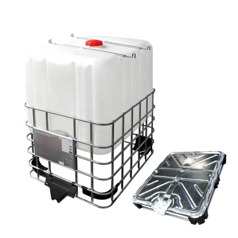 新型HDPE立方体白色プラスチック製貯水タンク1000L IBCトートオイル