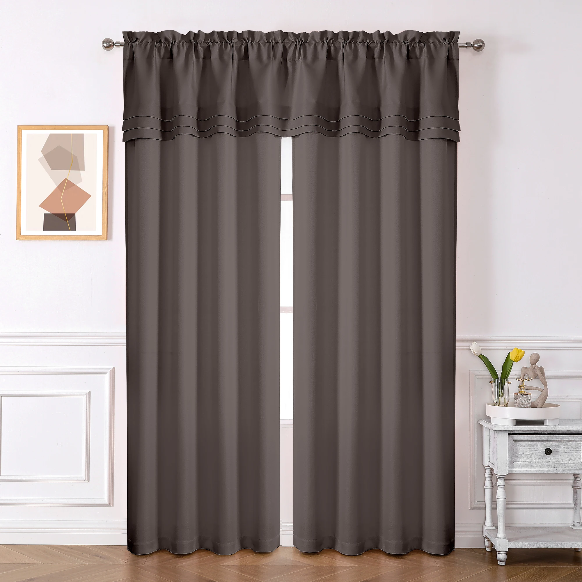 Owenie Window Curtain Factory Direct Triple Weave Blackout Curtain For