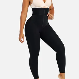 Premium Women's Workout Tummy Control Slim-Fit Leggings High-Waisted Butt-Lifting Zipper Design Shape-Enhancing Control Panties
