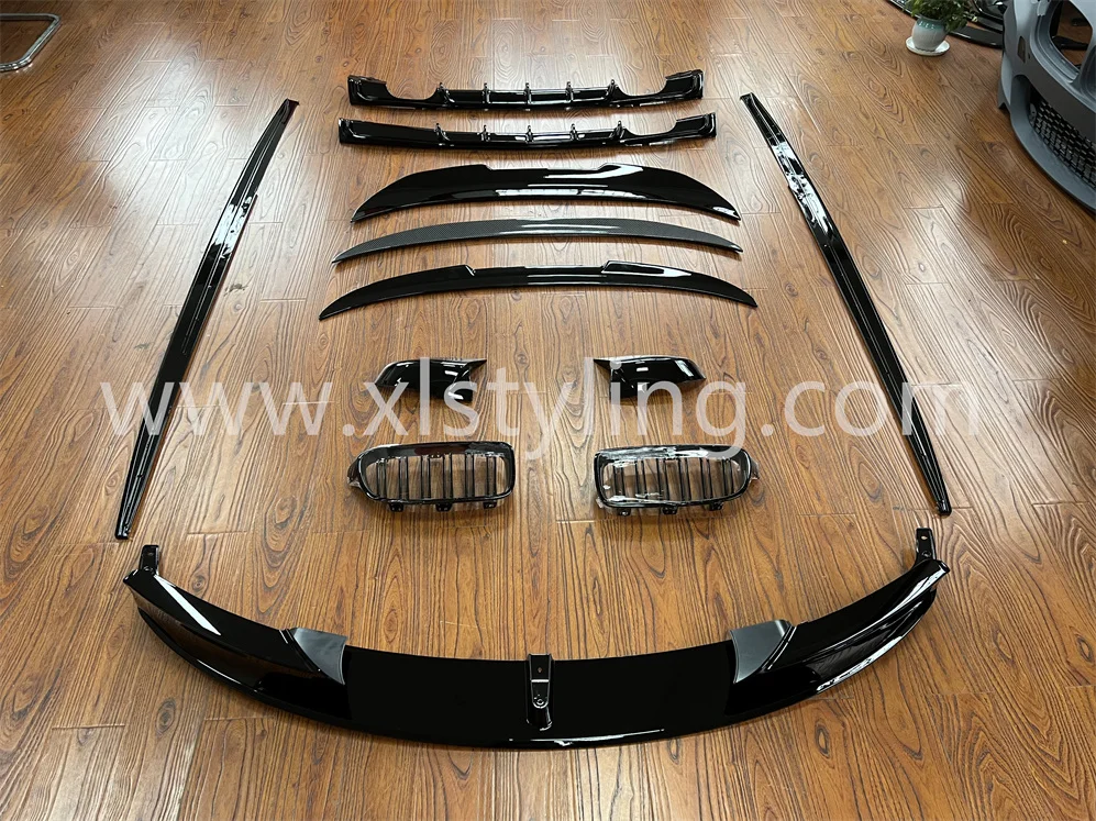 XLstyling Car M Performance MP Front Bumper Splitter Lip Rear Diffuser Side Skirt Spoiler Grills Mirror Cover for BMW F30 F31