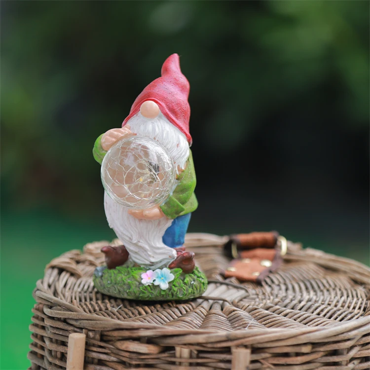   outdoor courtyard lawn  lamp dwarf elf lamp