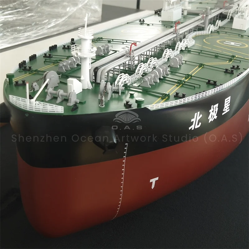 Our factory specializes in the production of high-standard Oil Ship model certified to Lloyd's Register specifications.Each model is carefully built with realistic hull lines, fine deck machinery and stable structure, making it an elegant ornament for offices, exhibitions and maritime collections.Made with durable materials and exquisite craftsmanship, it highly restores real oil tanker features.We accept customized scales, logos and color schemes, providing reliable bulk production for shipping companies, petroleum enterprises and gift projects.Amber@vesselmodel.com Tel: +86 18038048785