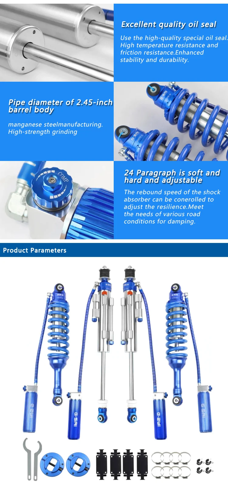 For Jac T8 Off Road Suspension Air Nitrogen Shock Car Parts Accessories 4x4 Shock Absorber Buy