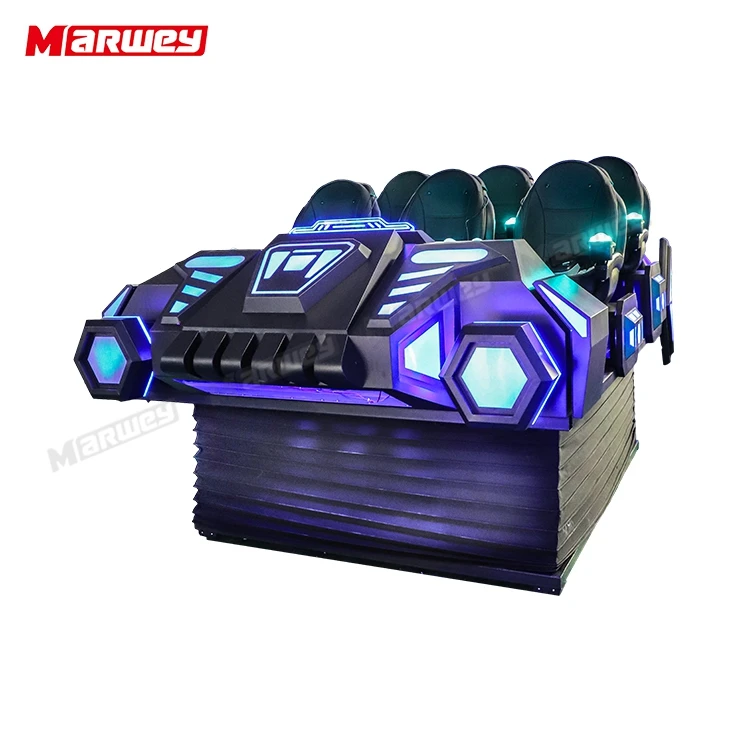 Funfair Multiplayer Vr Simulator Game Machine New Arrival 6 Seats 9d Cinema Interactive Virtual Reality Game Simulator