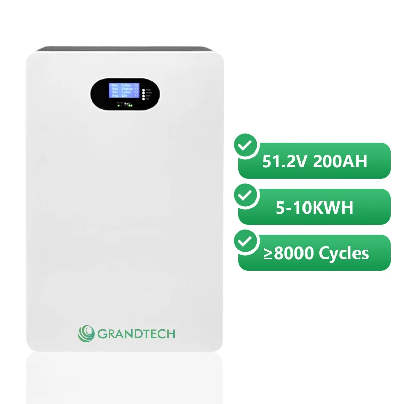 10 Jaar Waarborg 48V Lifepo4 Litiumbattery 5kwh Litium-ioonbattery vir Huis Tuisnywerheid Sakegebruik