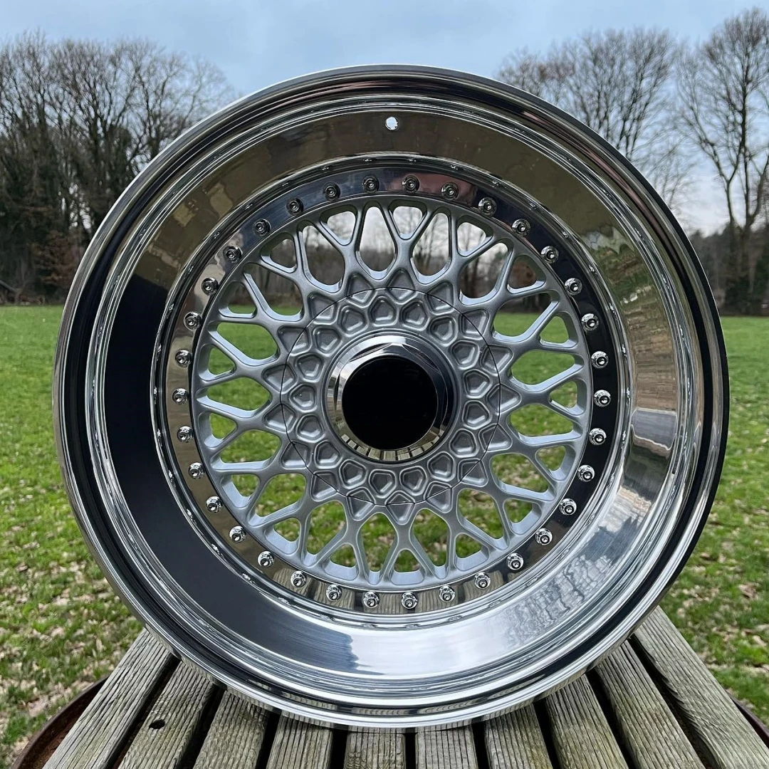 Bku Custom 3pc Forged Step up Lip 5x120 4x100 Wheels 15 16 17 18 Inch Alloy Car Wheel Rim for BMW E30 M3 E34 E36 E28 E46 Wheel