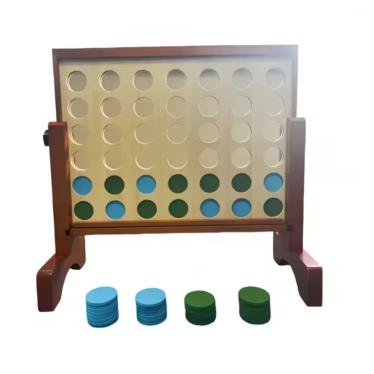 Wooden Four In A Row Giant Connect Four Game Outdoor Yard game