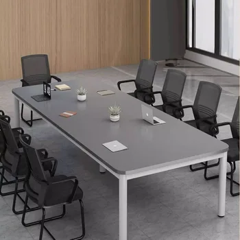 Modern Fashion Customized Large Wooden Conference Long Desk Meeting Table With Chairs Office Furniture