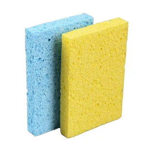 Cellulose Sponge Biodegradable Kitchen Dishwashing Sponge Wood Pulp Cotton