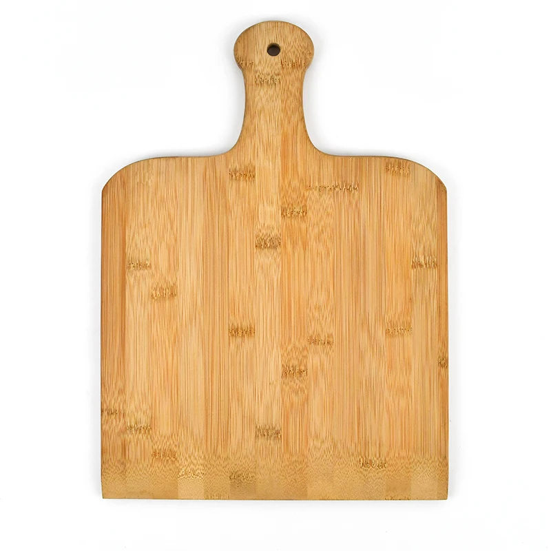 WDF High Quality OEM/ODM Wooden Pizza Shovel Paddle Charcuterie Board Natural Bamboo Pizza Peel With Handle details