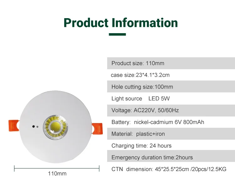 5w Non-maintained Rechargeable Driver Power Supply Ceiling Recessed ...