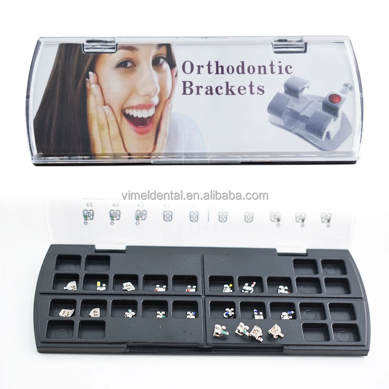 AZDENT Dental Orthodontic Metal Brackets – 10 Kits, Mini Roth Slot .018 With Hooks 3