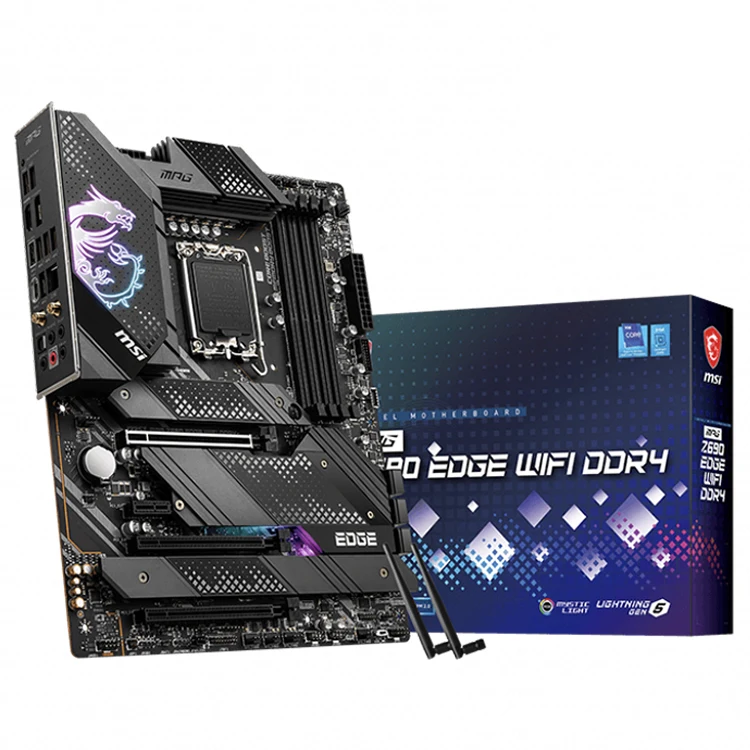 MSI MPG Z690 EDGE WIFI DDR4 Gaming Motherboard, LGA 1700 Socket