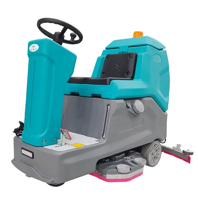 Best Price DM-760 Ride-On Industrial Electric Floor Scrubber Machine New Condition with Custom LOGO for Car Park Ground Cleaning