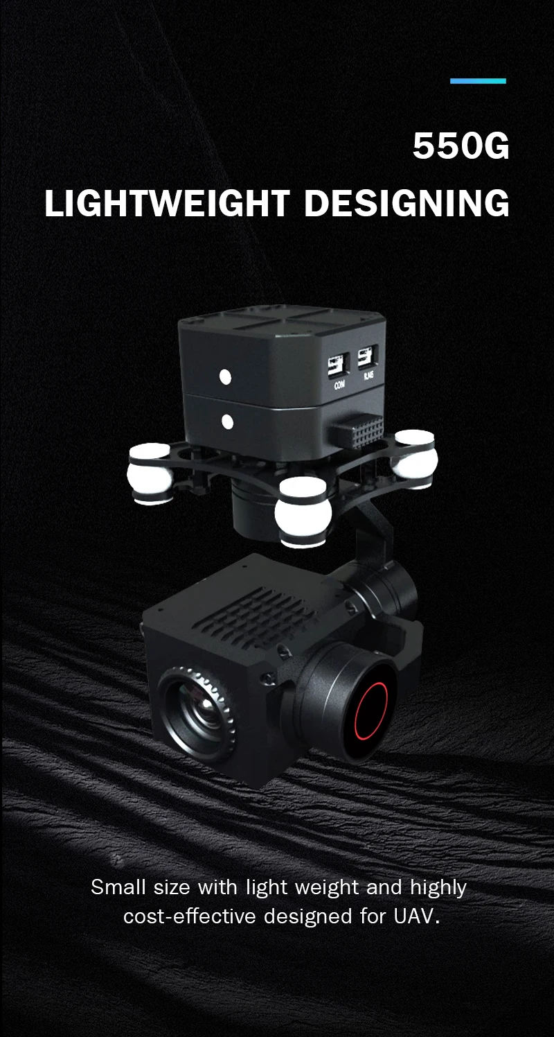 Uniontech 10x Optical Camera Gimbals 7mp Fl25mm Professional Gimbal