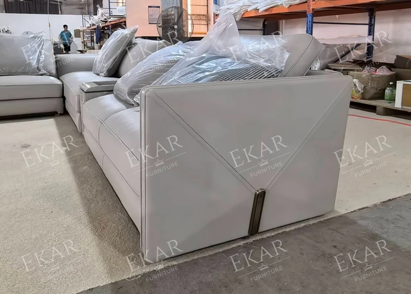 Custom Luxury Modern Royal L-Shaped Sectional Sofa Set - Advanced Living Room Furniture supplier