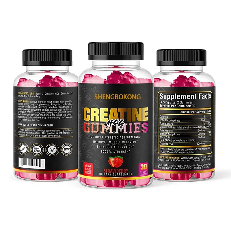 Muscle Building Supplement Creatine Gummy Bear Pre Workout Creatine