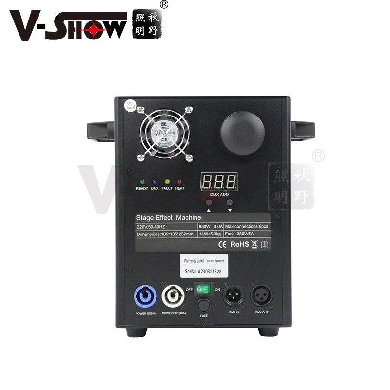 VSHOW CSF650 650W Cold Fireworks Spark Machine DMX512 Control Electronic Spark Machine 1 to 5 Meter Work Height